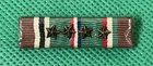 WW2 EAME Military Campaign Medal ETO Ribbon Bar with 4 Bronze Stars RARE FIND