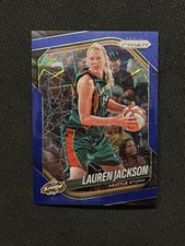 LAUREN JACKSON  2025 Panini Prizm WNBA BLUE VELOCITY Holo Seattle Storm #91