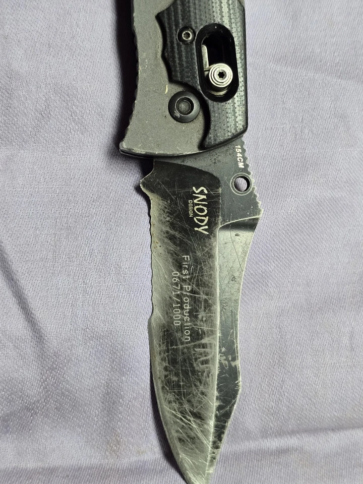 Resistencia Benchmade 420S, Mike Snody, Rara 0671 de 1000/1ª Producción. Foto 3 de 4