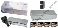 Lot4 4way/Port SVGA/VGA Amplifier/Amp Duplicator/Multiplexer/Splitter Projector