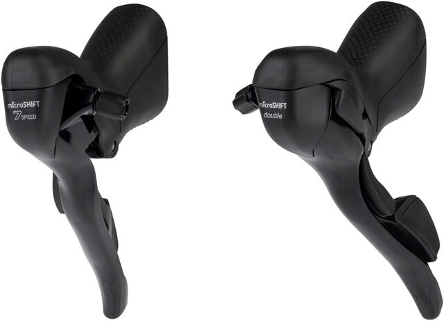 MicroSHIFT R7 3x7 Velocità – Leva Cambio Per Manubrio Drop Bar, Portata Corta Shimano, Set Completo