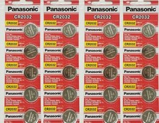 50 x SUPER FRESH Panasonic CR2032 CR 2032 Lithium Battery 3V Coin Cell Exp 2030