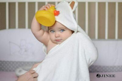 JINEE Organic Antibacterial Hooded Baby Towel - BRAND NEW in Package!