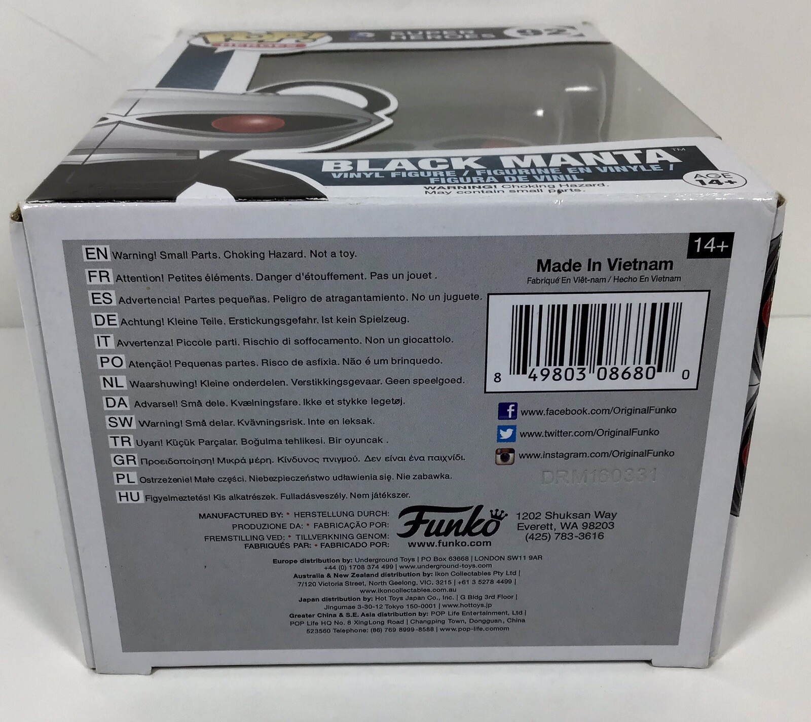 Funko Pop! DC Comics: Black Manta – Sammlerfigur Mit Protective Case