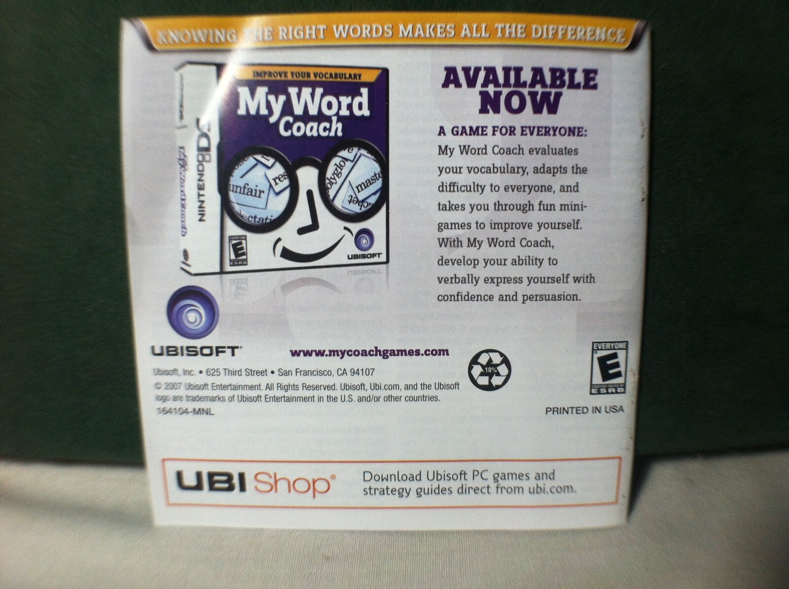 DS Manual My Weight Loss Coach eBay