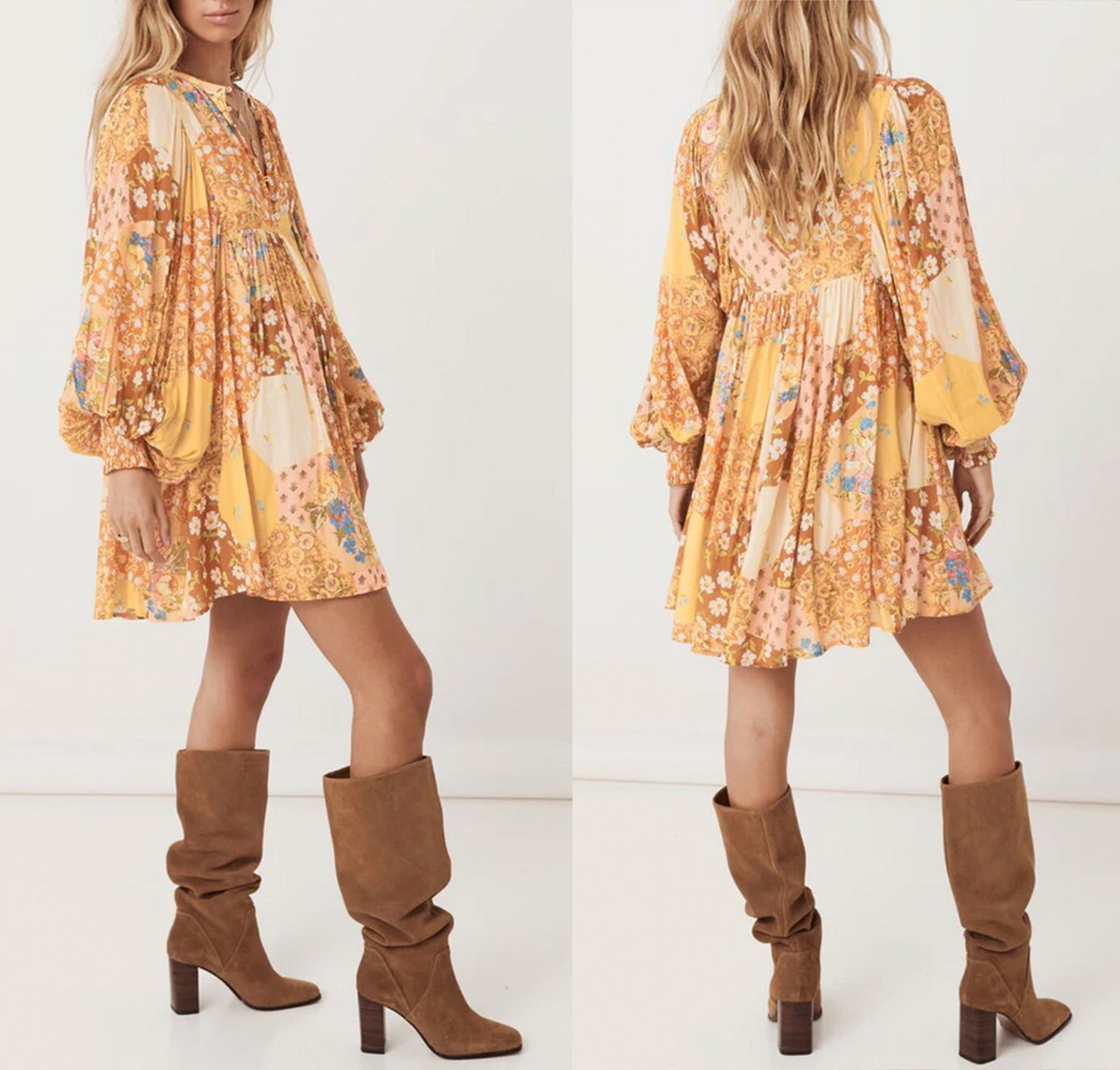 spell freda boho mini dress Spell | Dresses | Spell X Revolve Freda Lolly Floral Smocked Mini Dress  Organic Cotton Nwt Large