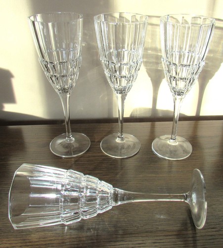 8 Zoll langer Stiel Panelierter Würfelblock Kristall Champagner/Weingläser * 4er Set - Bild 5 von 8