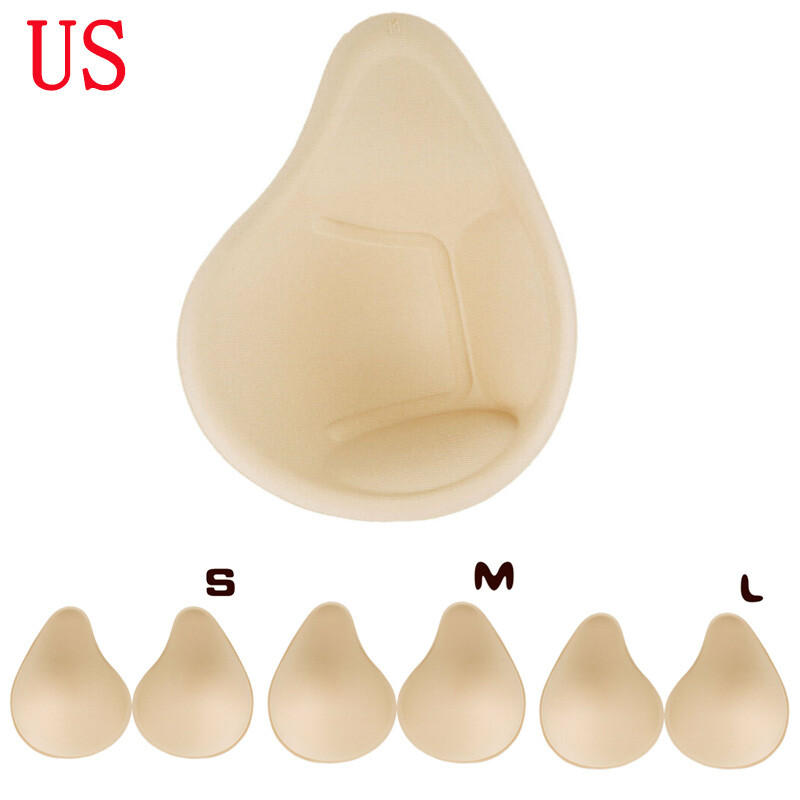 Teardrop Shaped Breast Implants, Silicone Breast Forms prosthetic Boobs Bra Enhancer Inserts Concave Bra Pads for Mastectomy Prosthesis Bra Pads Inserts Crossdressers