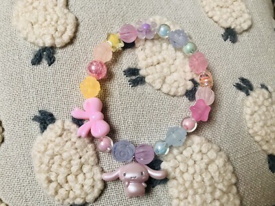 Rosa glänzendes Baby Cinnamoroll Armband Sanrio Hello Kitty Charm Japan Matrose Mond