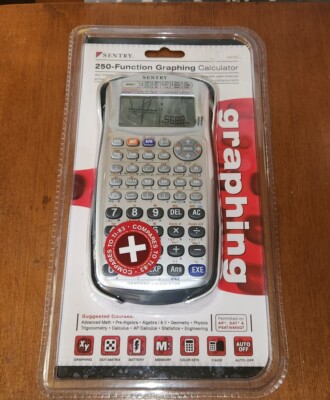 Sentry 250-Function Graphing Scientific Calculator Silver CA756 New Sealed