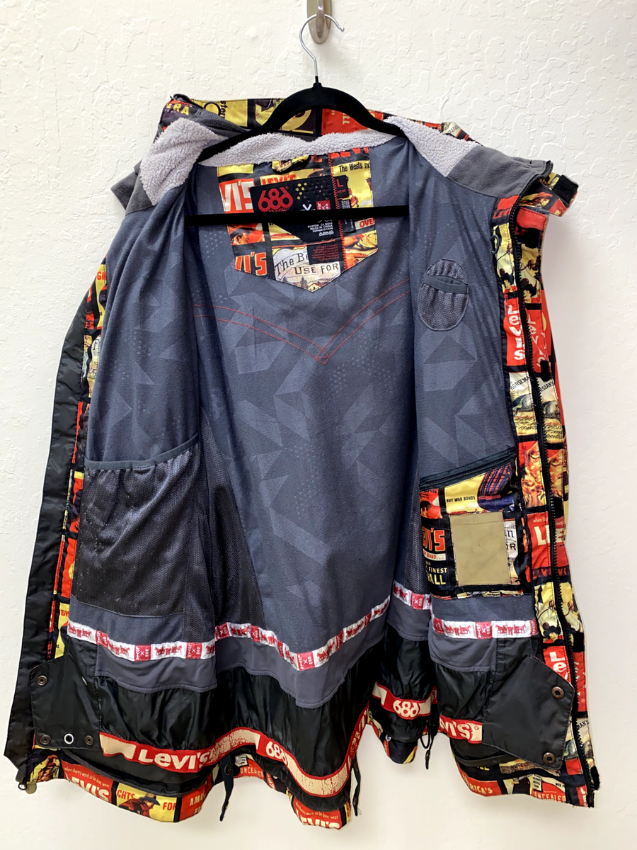 686 x Levis Cowboy Comic Strip Print Jacket | eBay