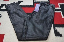 Ralph Lauren Collection Purple Label Made in Italy Textured Leather Pants 4