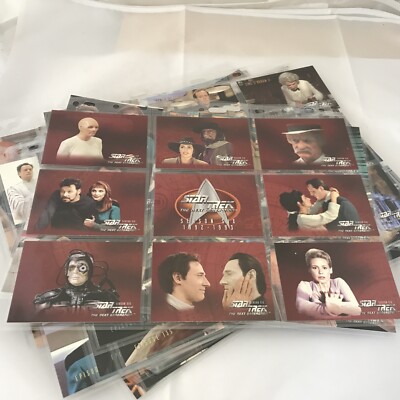 Riesiges Star Trek Sammelkarten Konvolut Sammlung The Next Generation - GRATIS P&P