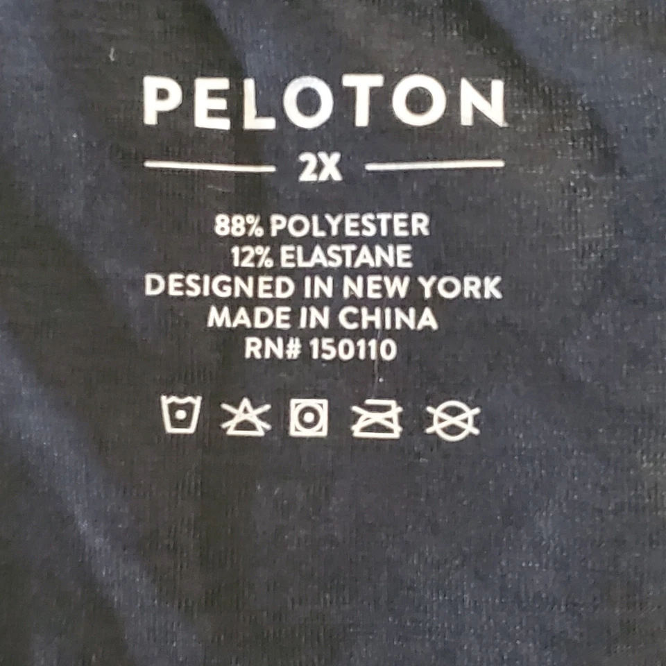 Peloton Women's Plus Size 2X Black Purple White Peloton Logo Activewear Tank Top - Image 3 of 3