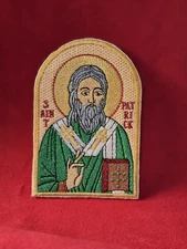 Saint Patrick Pocket Icon, Byzantine Orthodox Christian Icon 2.75×4.5