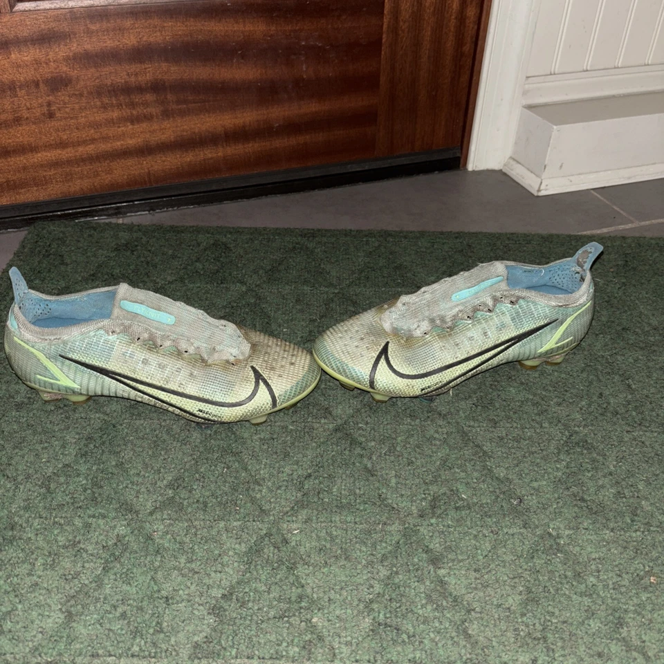 Size 6.5 - Nike Mercurial Vapor 14 Pro FG Dynamic Turquoise Lime Glow - Image 3 of 4