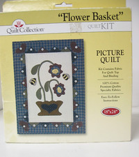Flower Basket Quilt Kit 18" X 24" The Quilt Collection - 100 Cotton Fabrics