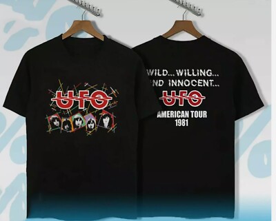 UFO band 1981 AMERICAN Tour T Shirt Size S-5XL Short Sleeve | eBay