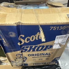 Scott 75130 Original Blue Strong Absorbent Shop Towels - Quantity 28 Rolls