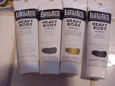 LIQUITEX HEAVY DUTY PROFESSIONAL PAINT (4) DIFFERENT  59mL