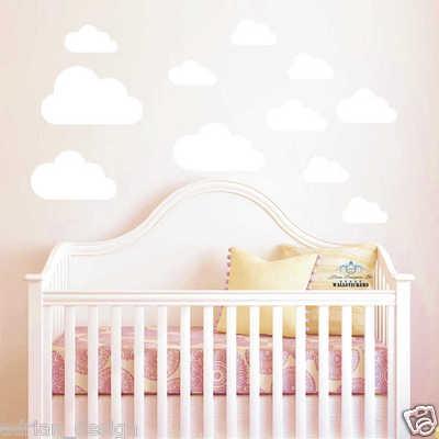 Wolke Wand Vinyl Aufkleber Sticker Kinderzimmer Kinderzimmer 10 Stück Deko Decal