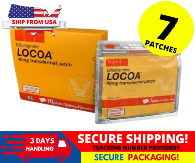 1 X Locoa Transdermal Patch 40mg For Osteoarthritis Joint Pain Relief -7 Patches
