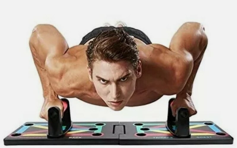 12 in Push Up Board System Foldable Workout Portable Trainer for