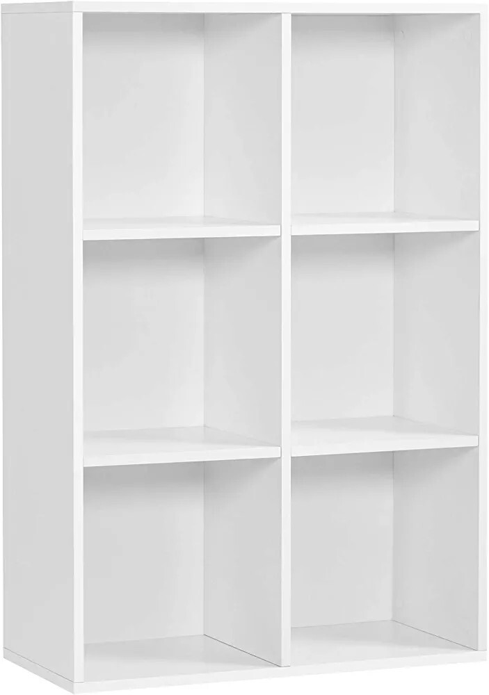 Étagère à 6 compartiments VASAGLE meuble de rangement modulable et bibliothèque haute anti-basculement
