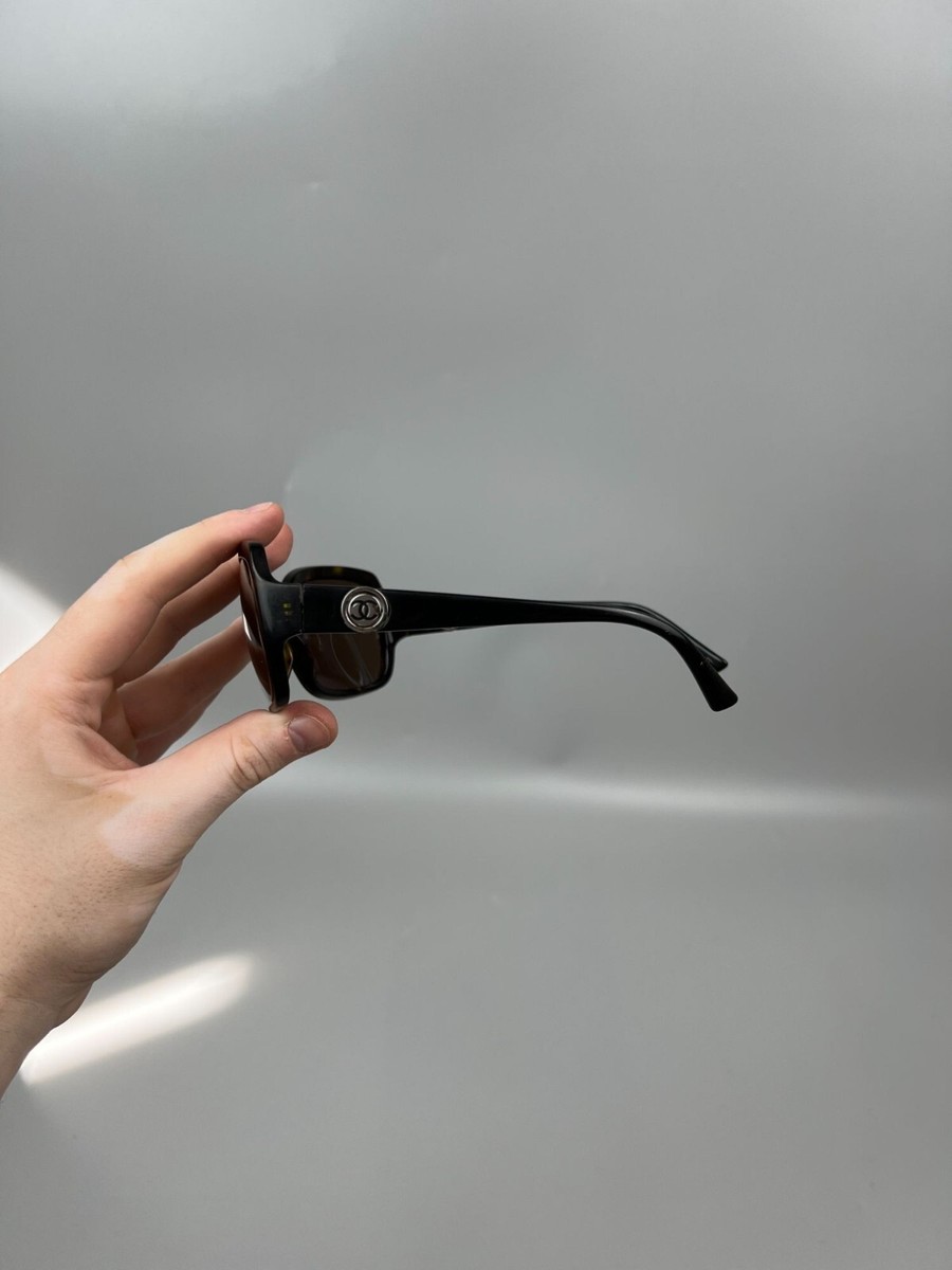 Women's Chanel 5147 Logo Flip Tortoise Shell Sunglasses Size 58/17