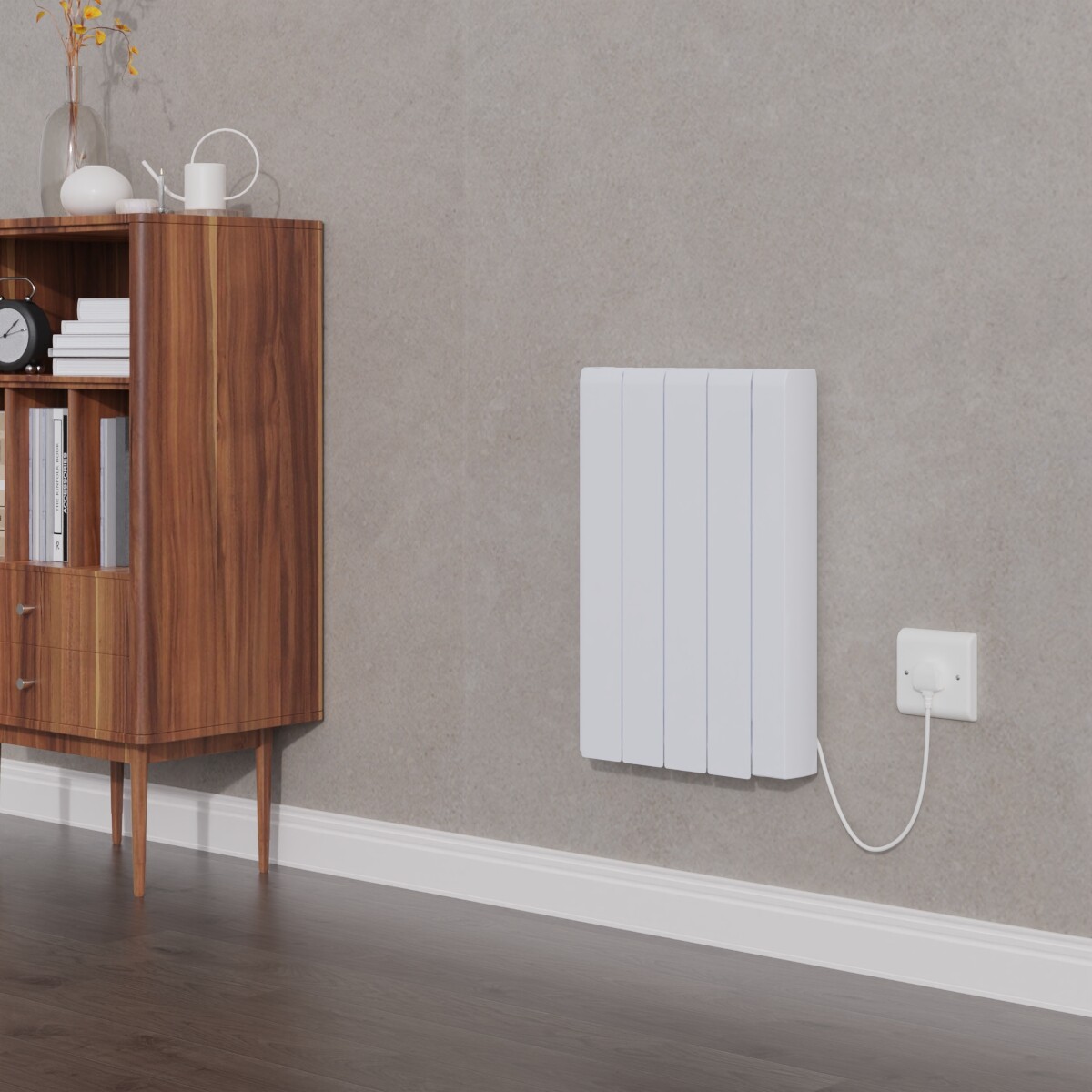 Ceramic Core Electric Radiator Wall Mounted Portable Heater WIFI & Timer 1000W