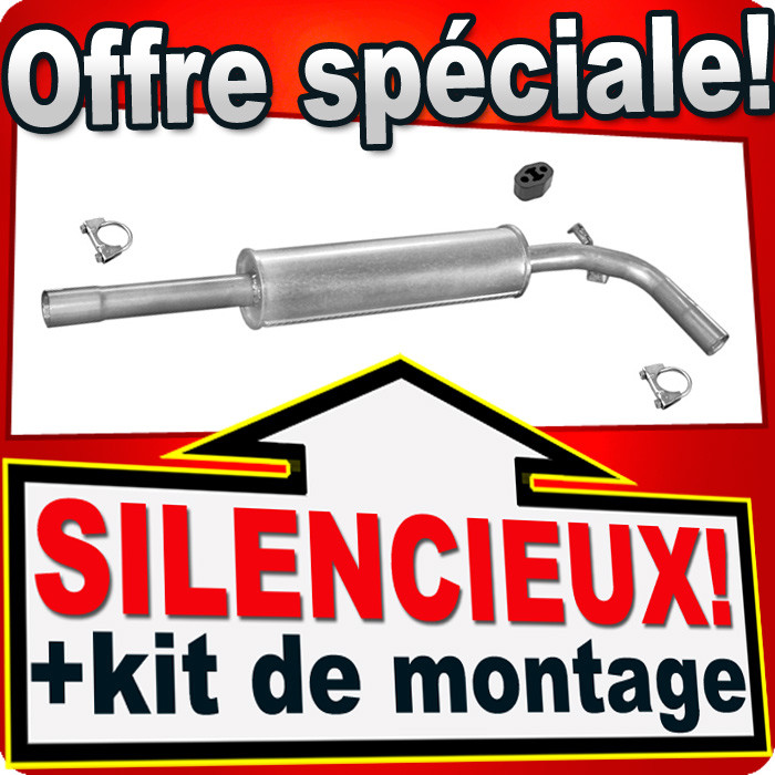 Échappement pour Seat Ibiza Cordoba et VW Polo 1.4 mât en acier