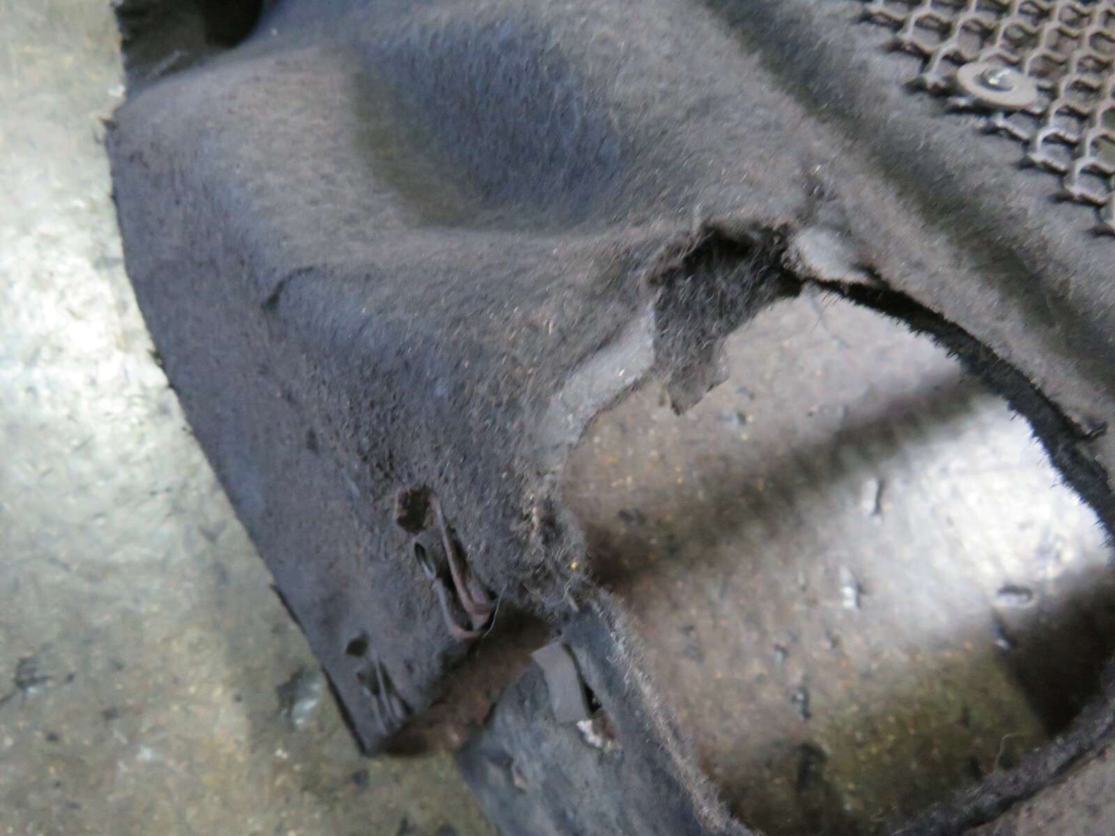 Ferrari California, LH, Left, Rear Gravel Guard, Dmg, Used, P/N 69748900