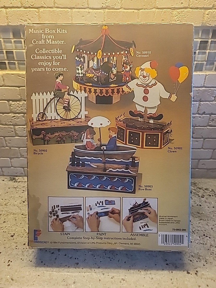 Vintage 1984 Master Craft Music Box Kit You Are My Sunshine 50902