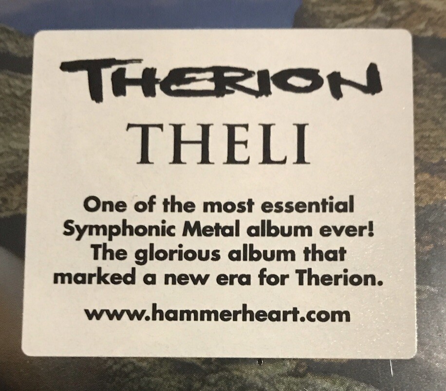 THERION☆『3枚セット』☆新品☆HAMMERHEAT RECORDS☆ Therion - Theli CD 2022 Hammerheart - HHR2022-60 [Slipcase] NEW