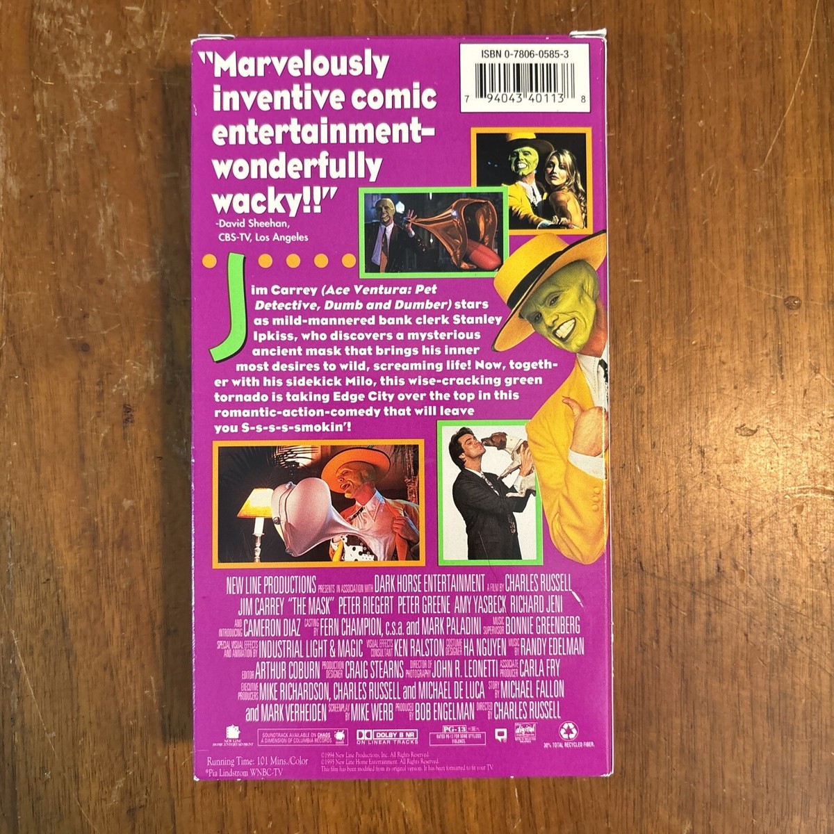 The Mask VHS VCR Video Tape Used Movie Jim Carrey 794043401138| eBay