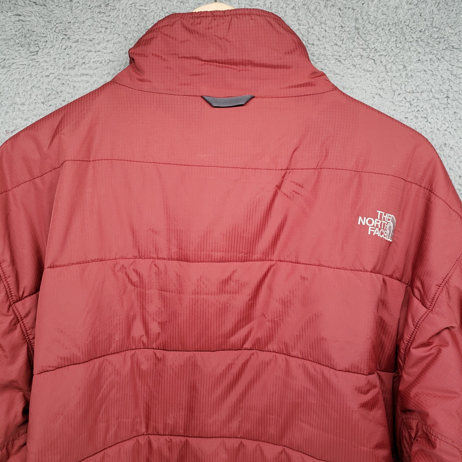 The North Face Mens XXL Lightweight Quilted Puffer Primaloft Jacket Red Maroon eBay