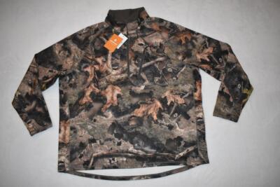Nomad Men's Utility Mossy Oak Elements Hybrid Droptine 1/4 Zip T