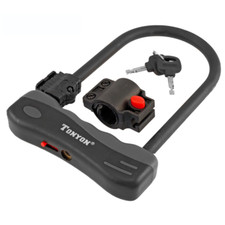 Lucchetto antifurto ad arco bici U-LOCK - medium nero 12 mm chiave 165 x 245 mm