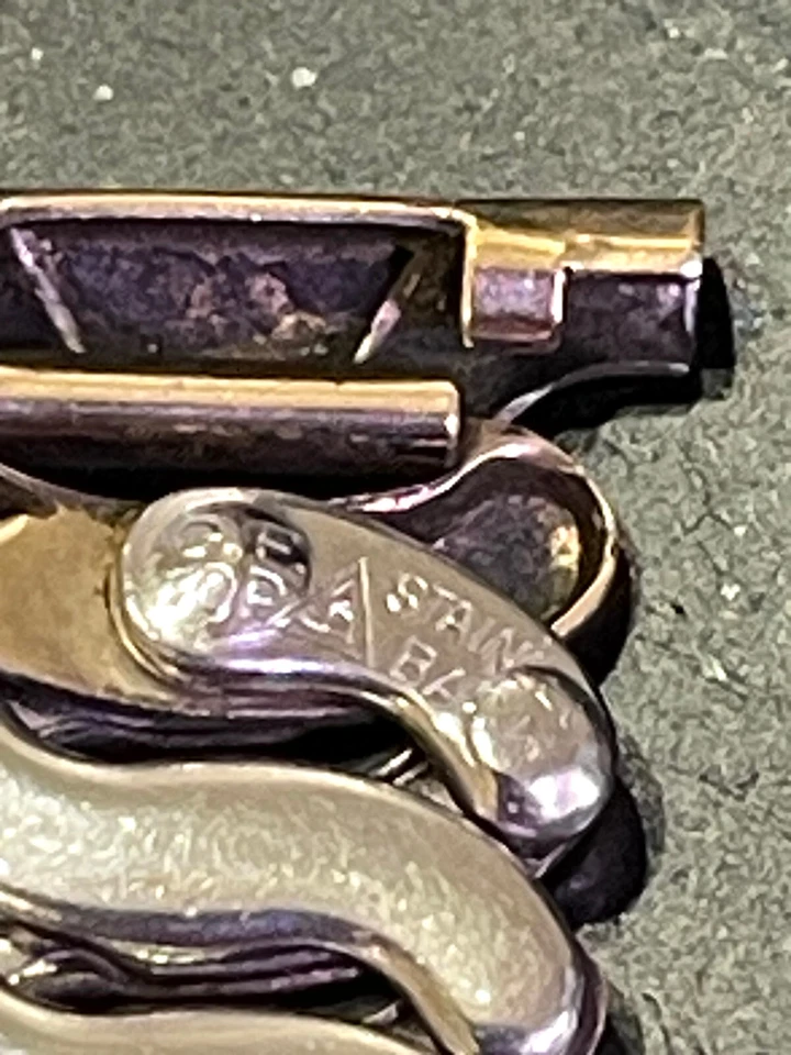 Vintage Sterling Vermeil  jB Champion 1940s Watch Band - 15.5mm Lugs - Image 3 of 4