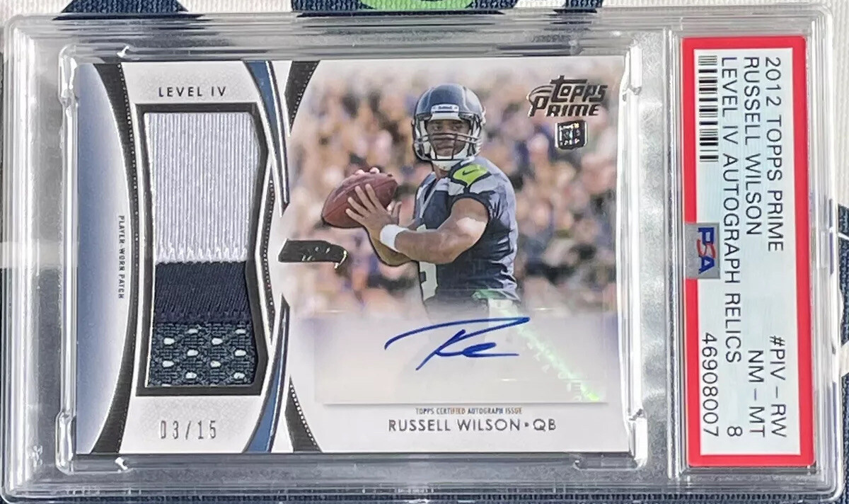 Russell Wilson Topps Prime Level IV Autograph Relics #PIVRW Base