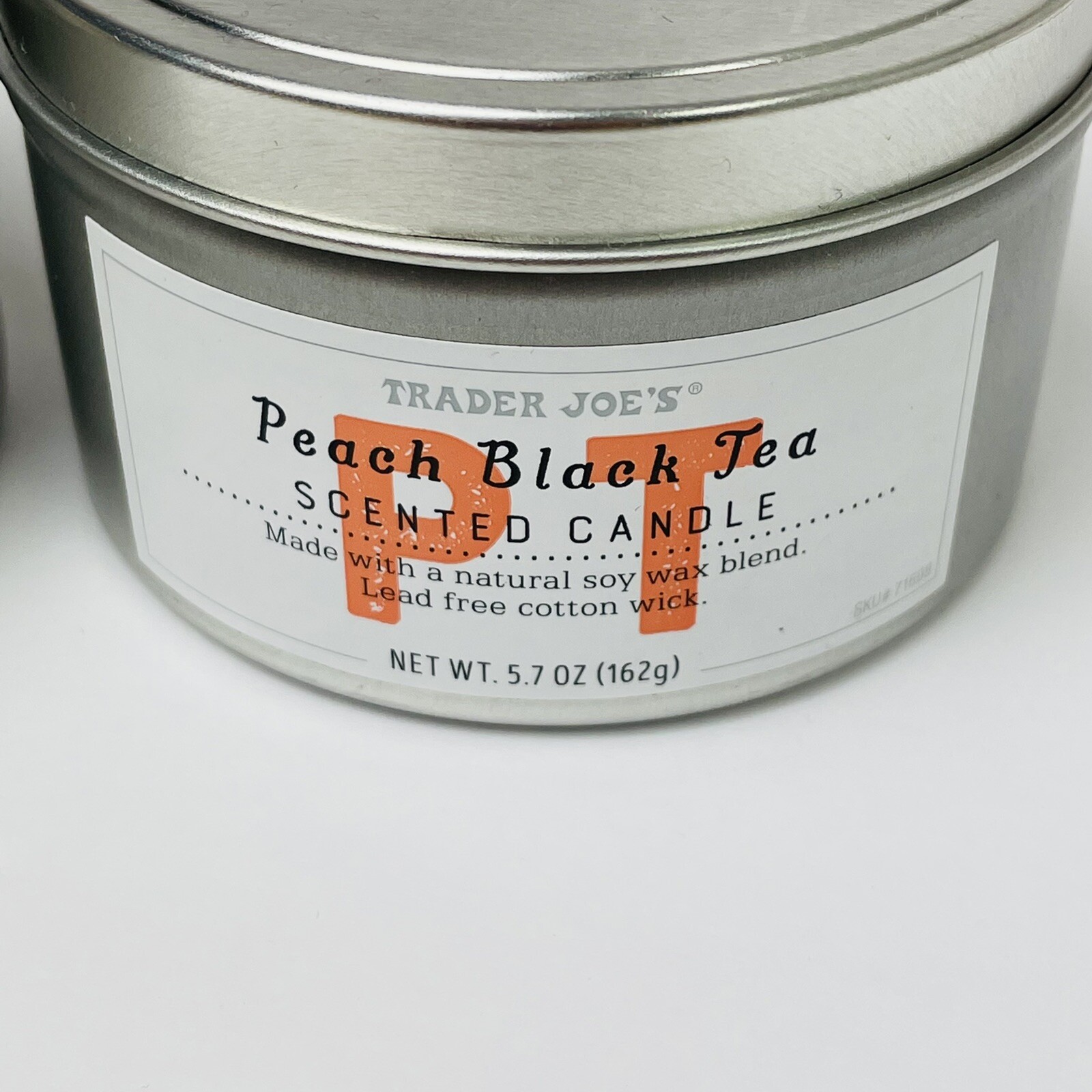 Trader Joe's Peach Black Tea Scented Limited Edition Candles 5.7 oz, Pack of 2 eBay