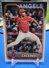 2024 Topps Series 2 Kelvin Caceres Rookie #680 Los Angeles Angels RC Card