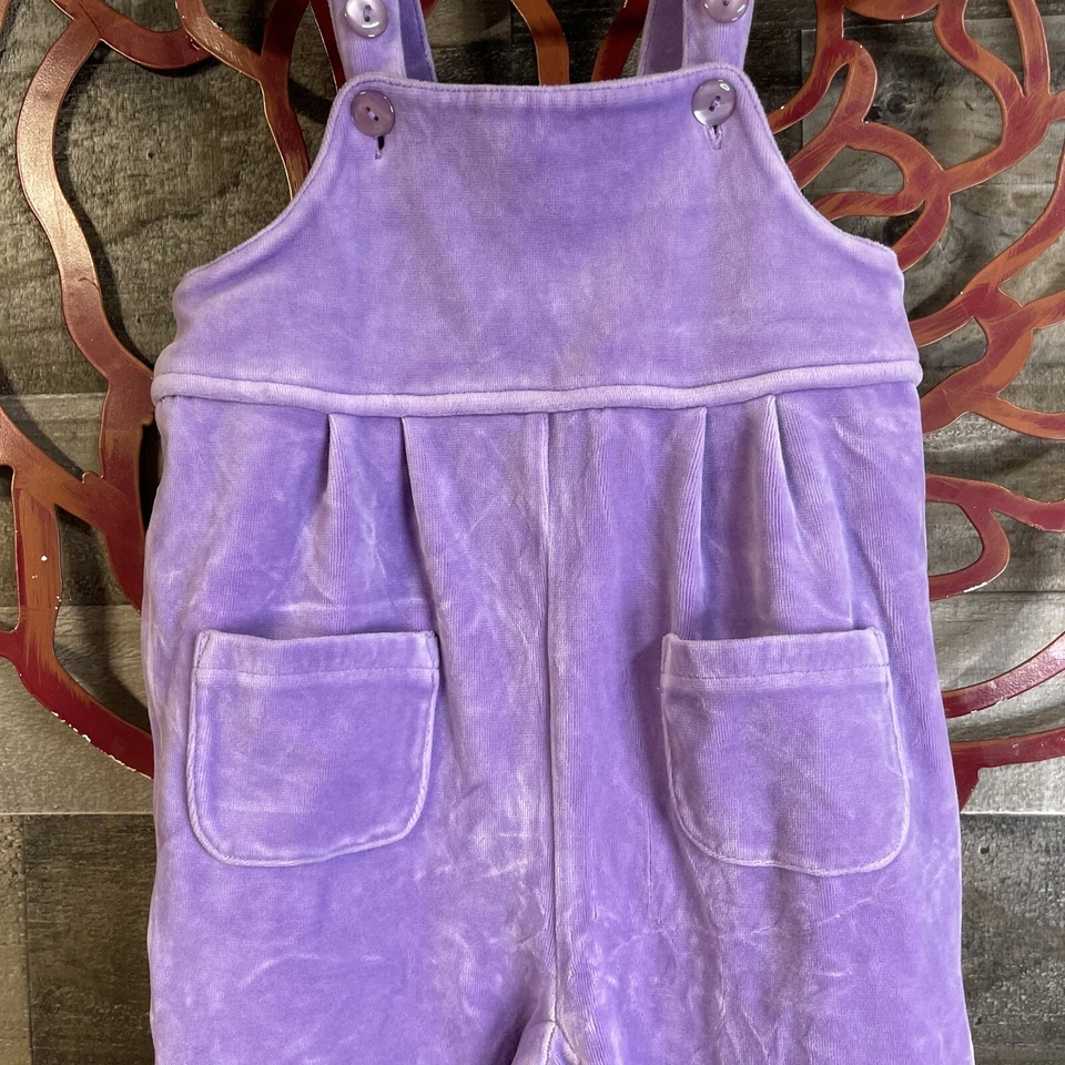 Vintage Talbots Kids Toddler Girls Clothes SZ 18M Plush Retro Overalls Y2K Foto 3 de 4