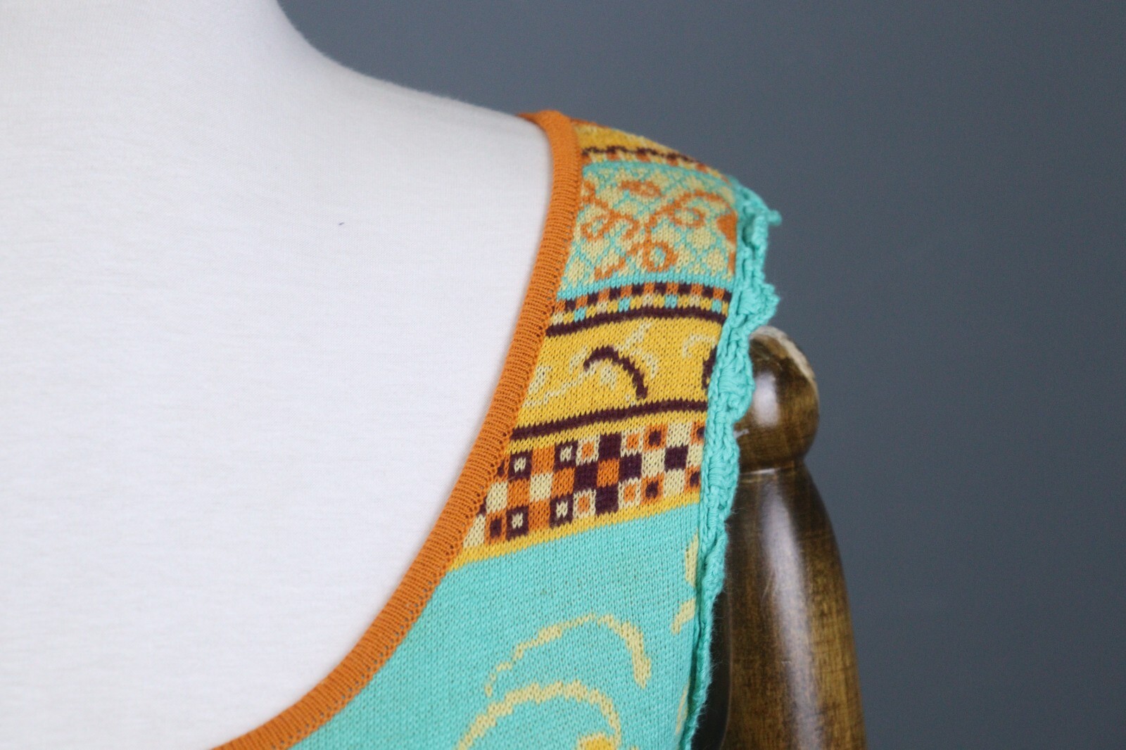 IVKO Multicolor Geometric Pattern Sleeveless Top … - image 6