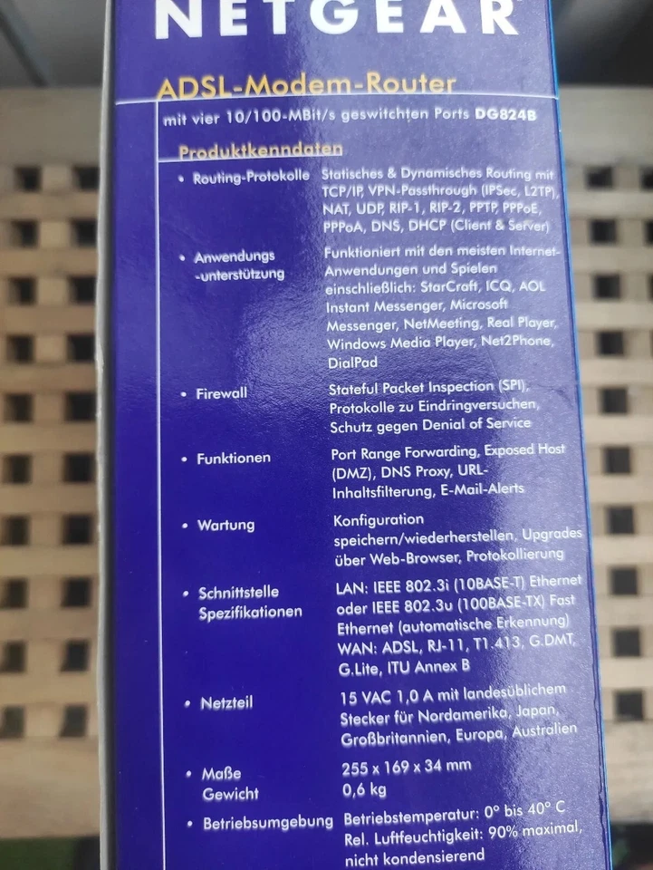 Netgear DG824B Router - Bild 2 von 3