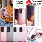 For Samsung Galaxy Note20/Note20 Ultra Case Crystal Clear Cover / Tempered Glass