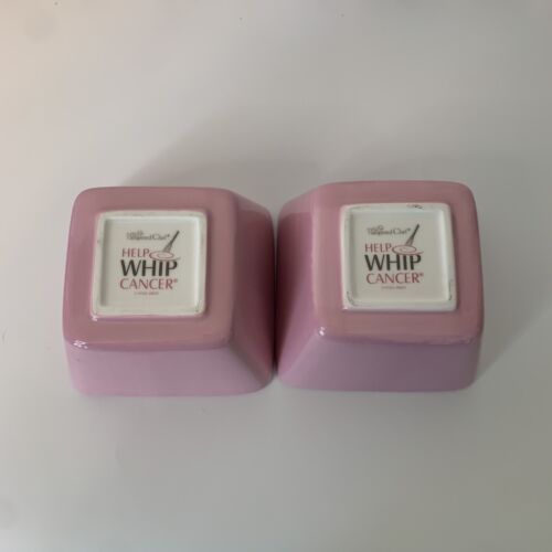 Pampered Chef Pink Square Bowls Help Whip Cancer Set Of 2 - Picture 5 of 10