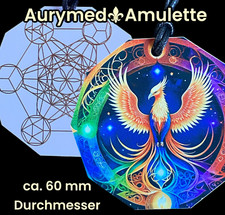 Anhänger MWO Frequenz Phönix Metatron Sri Yantra Radionik Scheibe Disc Coin wicc