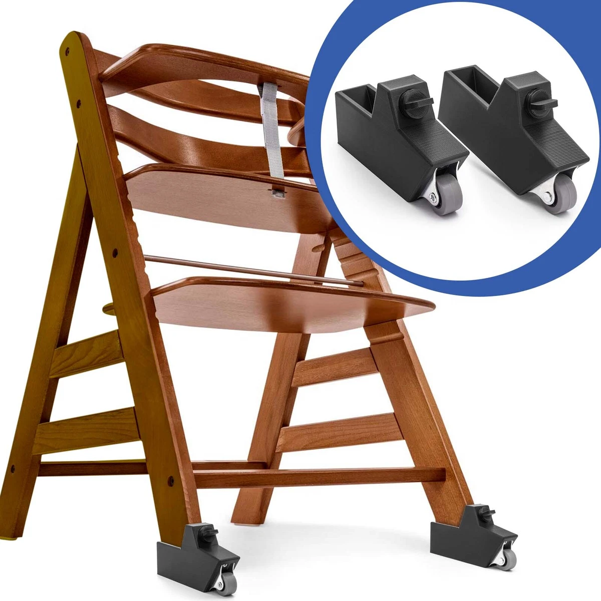 Ruedas para Hauck Trona Alpha Plus Bebé Niños Silla Reequipamiento Conectar