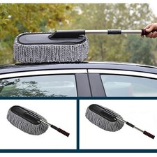 1 PC Car Duster Microfiber Duster Retractable Handle Multipurpose Dust Cleaner